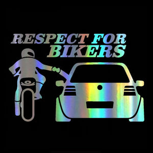 Respect for Bikers Auto Stickers 20*13cm