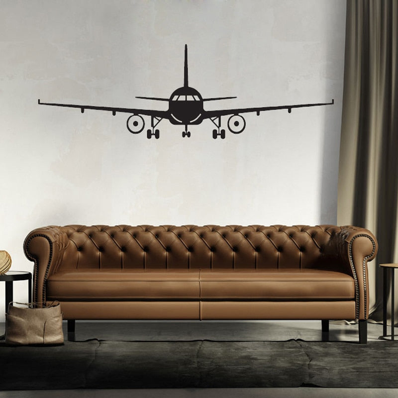 Large Airplane Wall Sticker