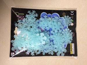 50PCS/Set Colorful Luminous Home snowflake Wall Sticker