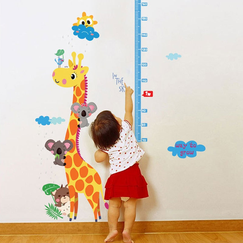 Kids hoogte grafiek muursticke Wall Sticker
