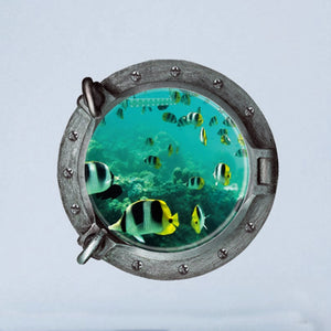 Underwater World 3d small fish wall sticker