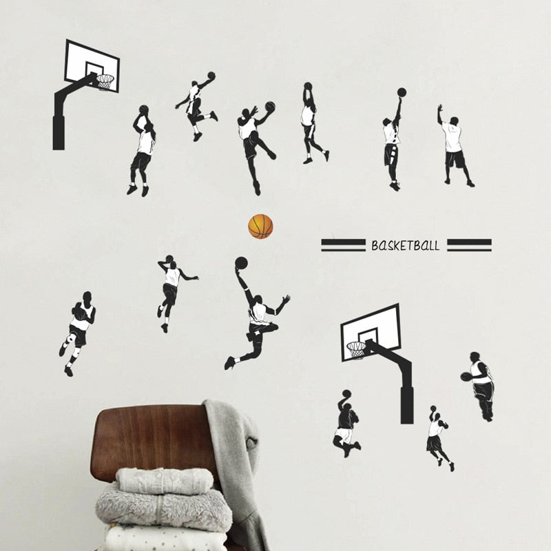 Creative Basketball Sports Dunk wall sticker