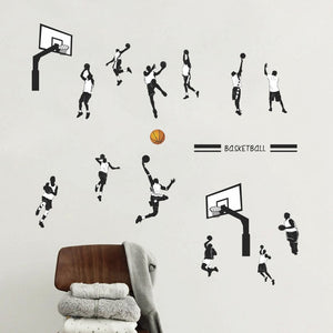 Creative Basketball Sports Dunk wall sticker