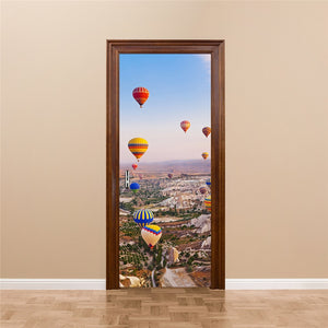 Turkey hot air balloon 3D Door Wall Sticker